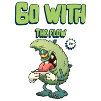 Axolotl Collectibles/Spreadshop - GO WITH THE FLOW